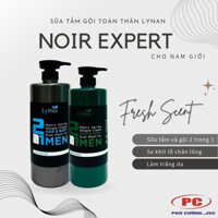 Sữa tắm gội Lynan cho nam, hương nước hoa cao cấp chai 1000ml - Noir Expert