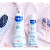 Sữa tắm gội Mustela/ Gel tắm gội dành cho bé sơ sinh & Em Bé Da Thường Gentle Cleansing Gel 500ml / 300ml 0M+