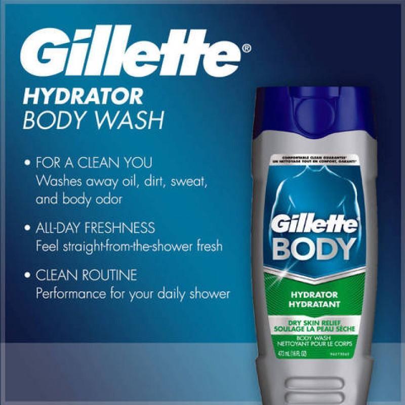 sữa tắm gội nam cao cấp Gillette Hydrator Hydratant