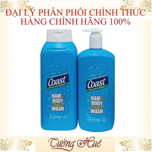Sữa tắm gội nam Coast 2 in 1 - USA