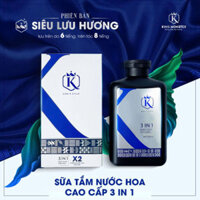 Sữa tắm gội nam King Monster 350ml dầu gội 3 trong 1 hương nước hoa cao cấp