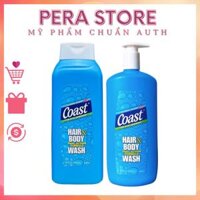 Sữa Tắm Gội Nam Toàn Thân COAST HAIR & BODY WASH 532ml,946ml Của Mỹ