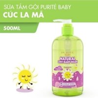 Sữa Tắm Gội Purite Baby 500ml 2in1 Hoa Anh Đào Cúc La Mã Tinh Dầu Cam