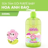Sữa Tắm Gội Purite Baby Natural 2in1 Hoa Anh Đào 500ml