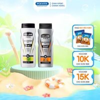 Sữa tắm gội rửa mặt 3in1 cho nam POLVITA On Line Men dưỡng ẩm hương thơm mạnh mẽ, lôi cuốn 400ml