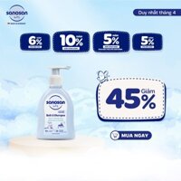 Sữa tắm gội Sanosan Baby với protein sữa thủy phân 0M+ 200ml
