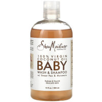 SỮA TẮM GỘI SHEA MOISTURE 100% VIRGIN COCONUT OIL BABY SWEET PEA MURUMURRU 384ML (Chai)