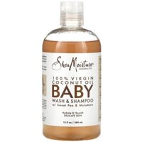 SỮA TẮM GỘI SHEA MOISTURE 100% VIRGIN COCONUT OIL BABY SWEET PEA MURUMURRU 384ML (Chai)