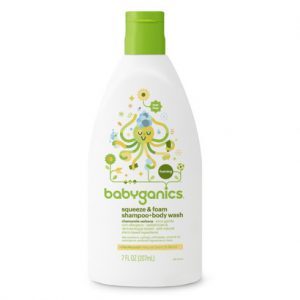 Sữa tắm gội sơ sinh Babyganics - 207ml