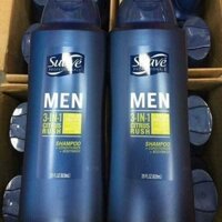Sữa tắm gội Suave Men 3in1 cho các chàng trai