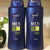 Sữa tắm gội suave Men 3in1 của mỹ chai 828ml