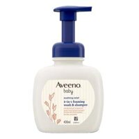 Sữa tắm gội tạo bọt 2 trong 1 Aveeno baby soothing relief 2in1 foaming wash & shampoo 400ml