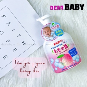 Sữa tắm gội tạo bọt Pigeon chiết xuất lá đào 450ml