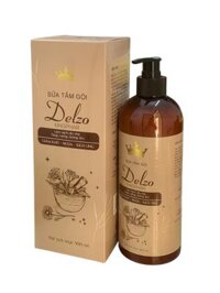 Sữa tắm gội Thảo dược Delzo Kingphar, mẩn ngứa, ban đỏ, vảy nến, viêm da tiết bã, chai 500ml