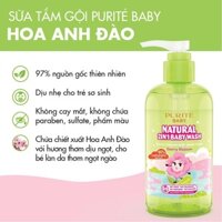 Sữa Tắm Gội Thiên Nhiên Hoa Anh Đào PURITE BABY 250ml