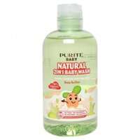 Sữa tắm gội thiên nhiên Purité Baby bơ đậu mỡ 250ml