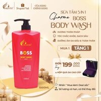 Sữa Tắm Gội Toàn Thân 5IN1 CHARME BOSS BODY WASH Đỏ 1000ml Nam Tính Mạnh Mẽ