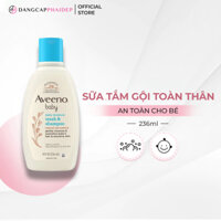 Sữa tắm gội toàn thân Aveeno baby an toàn cho da bé 236ml