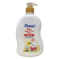 Sữa tắm gội toàn thân baby prebiotic Pureen 400ml