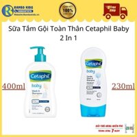 Sữa tắm gội toàn thân Cetaphil Baby cho bé 400ml/230ml Shop Rambo Kids