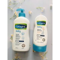 Sữa tắm gội toàn thân CETAPHIL BABY GENTLE WASH & SHAMPOO 400ml/ 230ml