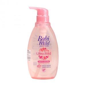 Sữa tắm gội toàn thân cho bé Babi Mild White Sakura 400ml