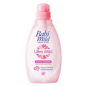 Sữa tắm gội toàn thân cho bé Babi Mild White Sakura 200ml