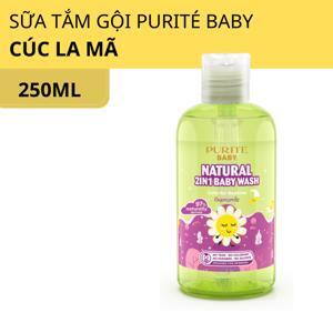 Sữa tắm gội toàn thân cho bé Purité Baby cúc la mã 250ml