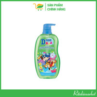 Sữa Tắm Gội Toàn Thân D-Nee Kids Màu Xanh Lá 400ml