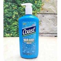 Sữa tắm gội toàn thân nam Coast 2 in 1 Hair & Body Dual Action Formula Wash 946 ml
