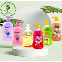 Sữa tắm gội toàn thân Pureen Tinh chất Sữa Chua hương Phúc Bồn Tử/ Táo/ Vani/ B5&E 750ml