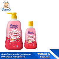 Sữa tắm gội toàn thân Pureen Tinh chất Sữa Chua & Phúc Bồn Tử (150ml/750ml)
