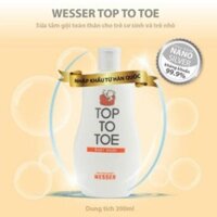 Sữa tắm gội toàn thân Wesser nano silver