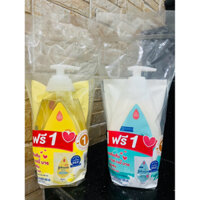Sữa tắm gội toàn thân Johnson's baby 500ml tặng kèm túi 400ml thái lan chính hãng