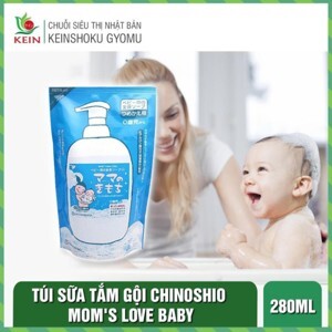 Sữa tắm gội trẻ em CHINOSHIO - MOMS Love túi 280ml