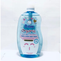 Sữa tắm gội trẻ em D-nee Organic Always Happy (xanh dương) 800ml