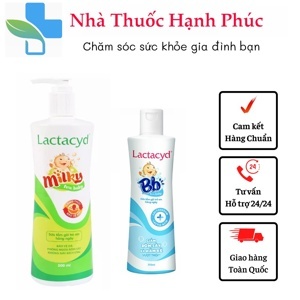 Sữa tắm gội trẻ em Lactacyd Milky 500ml
