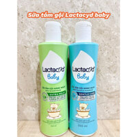 Sữa tắm gội trẻ em Lactacyd Milky 250ml, Lactacyd BB - Bảo vệ kép giảm rôm sảy giúp da bé mềm mại