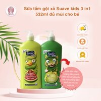 Sữa Tắm, Gội Và Xả Cho Trẻ Em Suave Kids 3 In 1 Của Mỹ 532ml