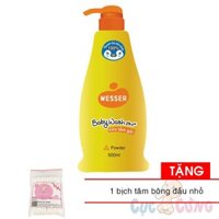Sữa tắm gội Wesser 500ml - Tặng 1 gói tăm bông đầu nhỏ