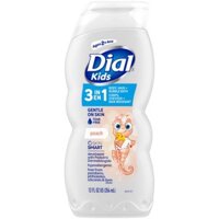 Sữa tắm, gội, xả 3 trong 1 cho bé Dial Kids Body + Hair Wash Peachy Clean 24Oz 709ml