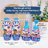 Sữa tắm - gội - xả 3in1 & Bọt rửa tay rửa mặt ISANA PAW Patrol ( Chú chó cảnh sát )