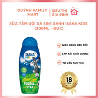 Sữa tắm gội xả 3in1 xanh ISANA Kids (300ml - Đức)