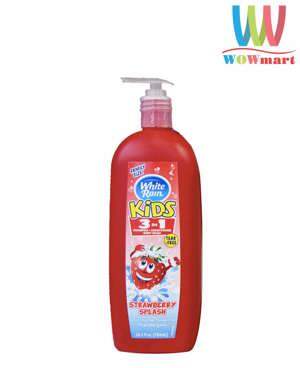 Sữa tắm gội xả cho bé White Rain Kids 3 in 1 của Mỹ 783ml
