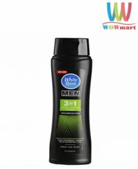 Sữa tắm gội xả cho nam White Rain Men 3 in 1 Fresh Mountain Spring 443ml