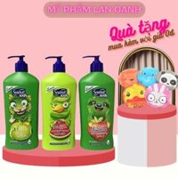 Sữa tắm gội xả trẻ em Suave Kids 3 in 1 không cay mắt chai vòi 532ml Mỹ