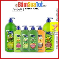 Sữa Tắm, Gội, Xả Trẻ Em Suave Kids 3in1 Hương Táo Xanh, Dâu, Dưa Hấu 532ml - 1.18L Chính Hãng