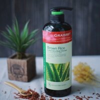 Sữa Tắm GRAISSET Tinh Chất Gạo & Lô Hội (GRAISSET BROWN RICE & ALOE VERA BODY CLEANSER) 800ml