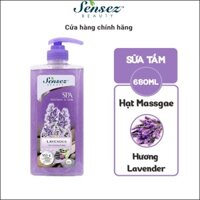 Sữa Tắm Hạt Massage Sensez Beauty Hương Hoa Lavender - 680ml