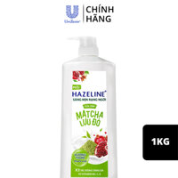 Sữa tắm Hazeline Dưỡng Thể Trắng Sáng &amp; Mịn Da Từ Thiên Nhiên Matcha Lựu Đỏ 1kg